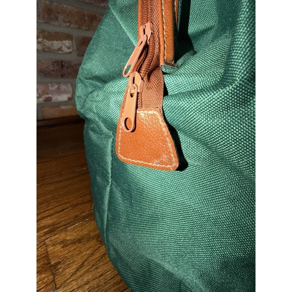 Vintage Ralph Lauren Weekender Duffle Bag 80's-90's Green Canvas Travel Tote